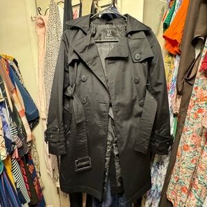 New York & Company Black Trench Coat